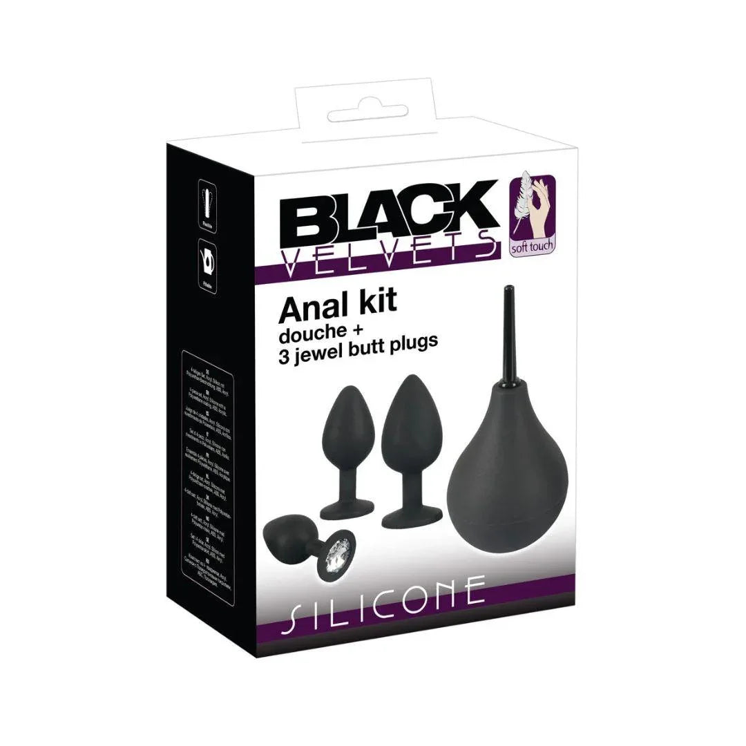 Anaal Kit met Anaaldouche - Zwart | 5.0 - SIN&LACE | SIN&LACE