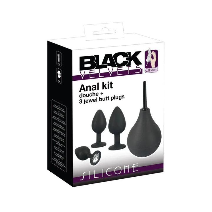 Anaal Kit met Anaaldouche - Zwart | 5.0 - SIN&LACE | SIN&LACE