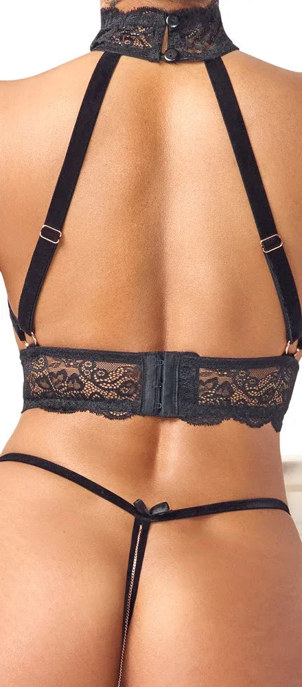 Abierta Fina - Erotic Lace and Velvet Set | Abierta Fina - SIN&LACE | SIN&LACE