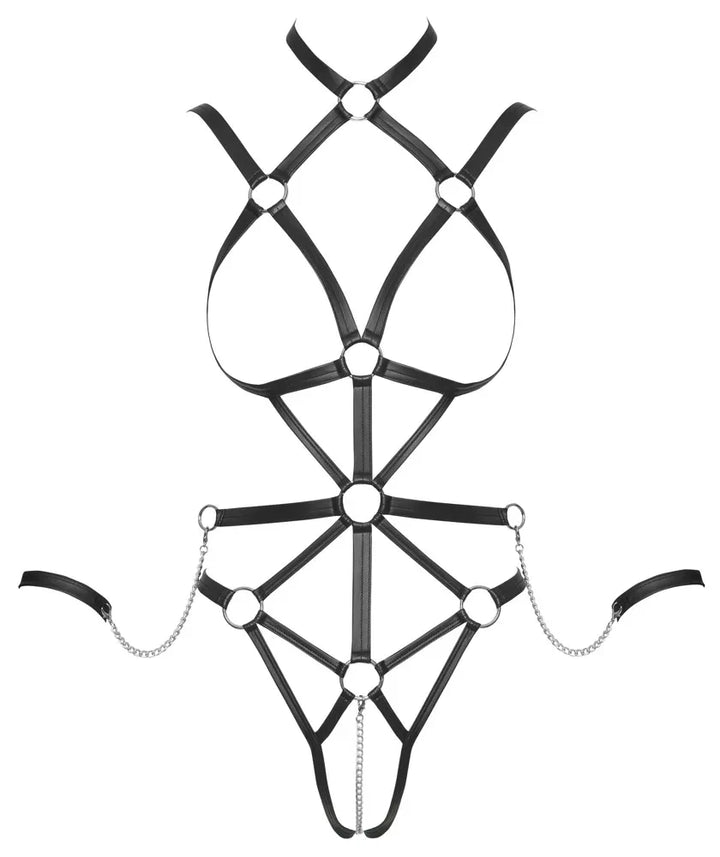 Bad Kitty - Crotchless Harness Body with Handcuffs | Bad Kitty - SIN&LACE | SIN&LACE