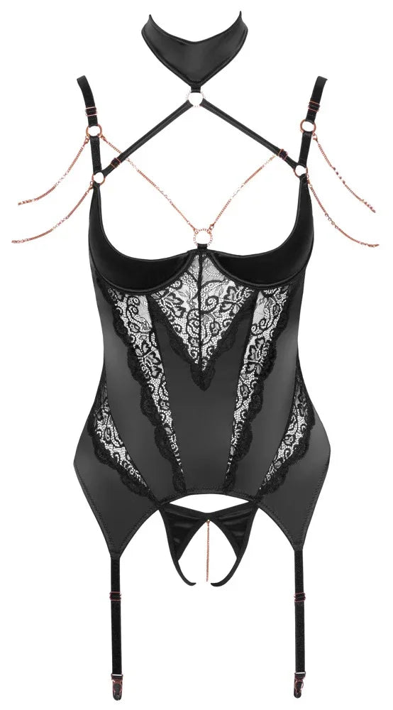 Abierta Fina - Satin Bodysuit | Abierta Fina - SIN&LACE | SIN&LACE