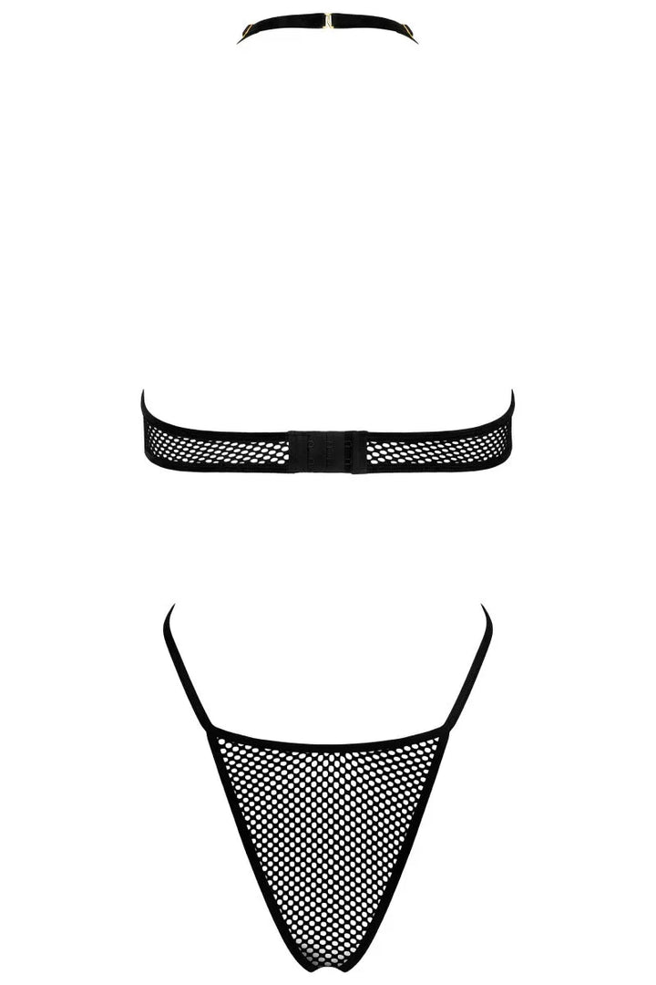 Zwarte mesh  bodysuit