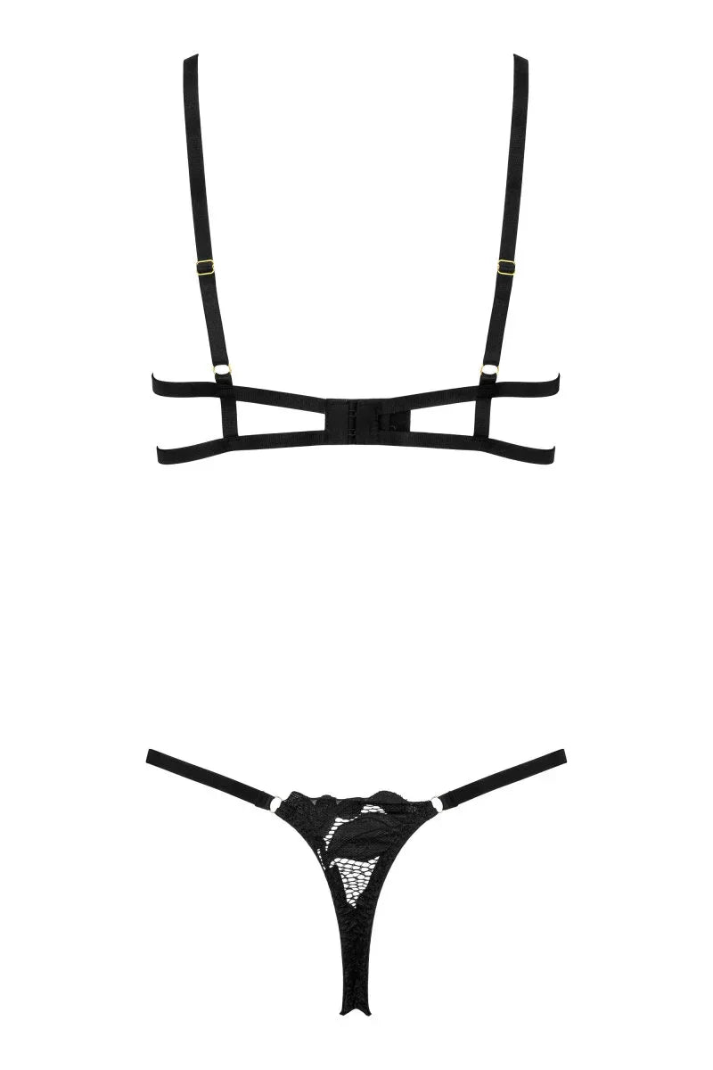 Kanten lingerieset met beugelbeha en string