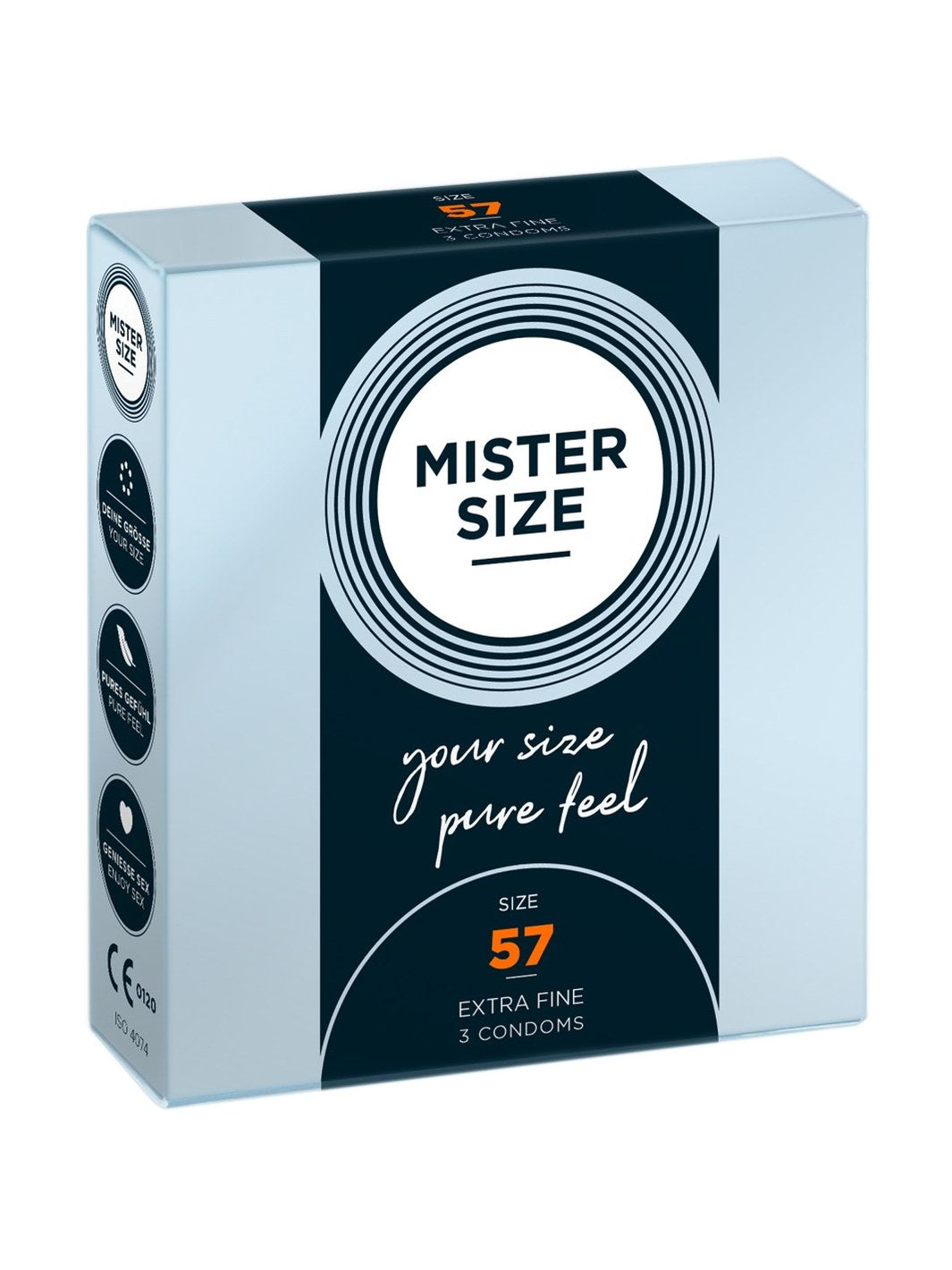 MISTER SIZE 57mm Condooms 3pcs
