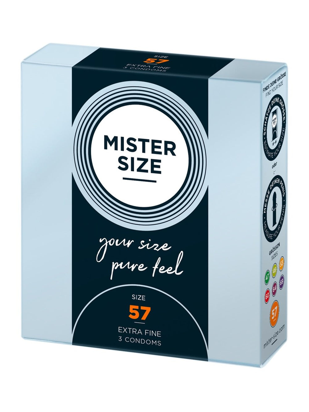 MISTER SIZE 57mm Condooms 3pcs