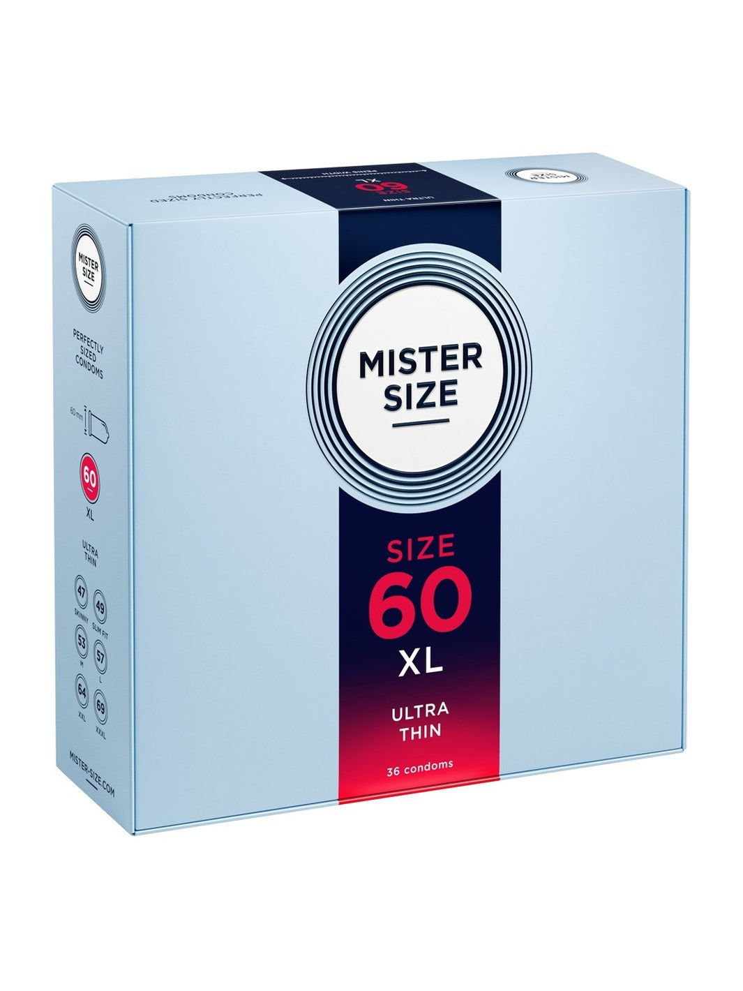 MISTER SIZE 60mm Condooms 36pcs