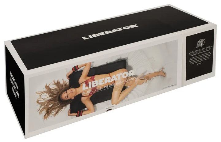 Liberator Wedge/Ramp zwart Label w/cuffs | Bondage kussen - Liberator | SIN&LACE