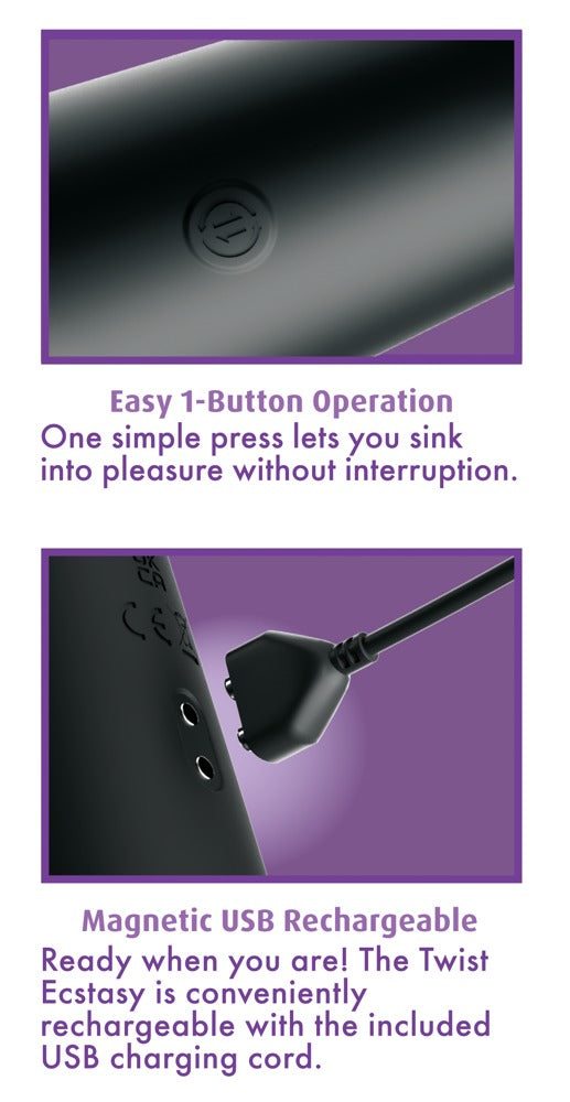 Anal Fantasy Elite AFE Twist Ecstacy zwart productfoto 3