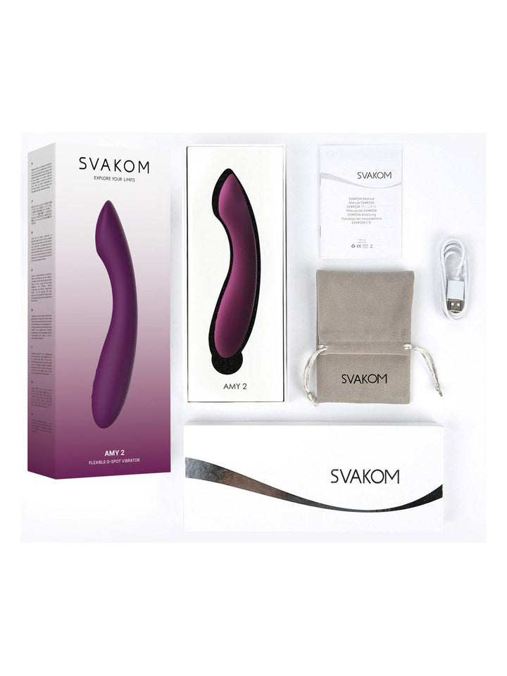 Svakom Amy 2 flexibele G-spot vibrator - Amy 2 Pastel Lilac