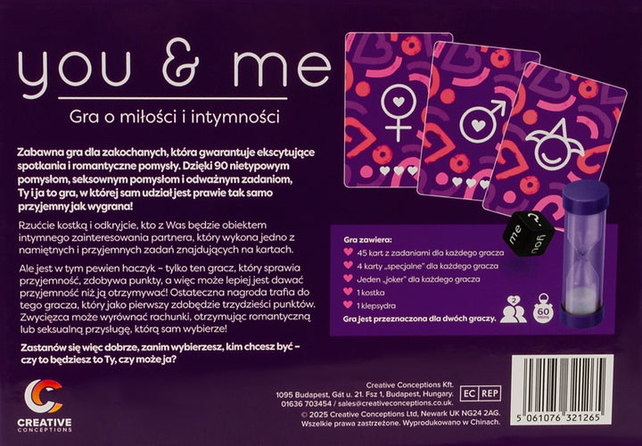 You & Me Erotisch Koppelspel verpakking