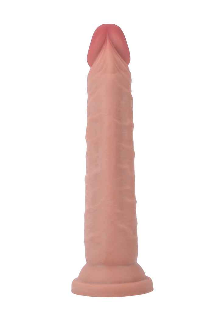 Deluxe Dual Density Dong TPE 17.5 cm - Huidskleur - afbeelding 6