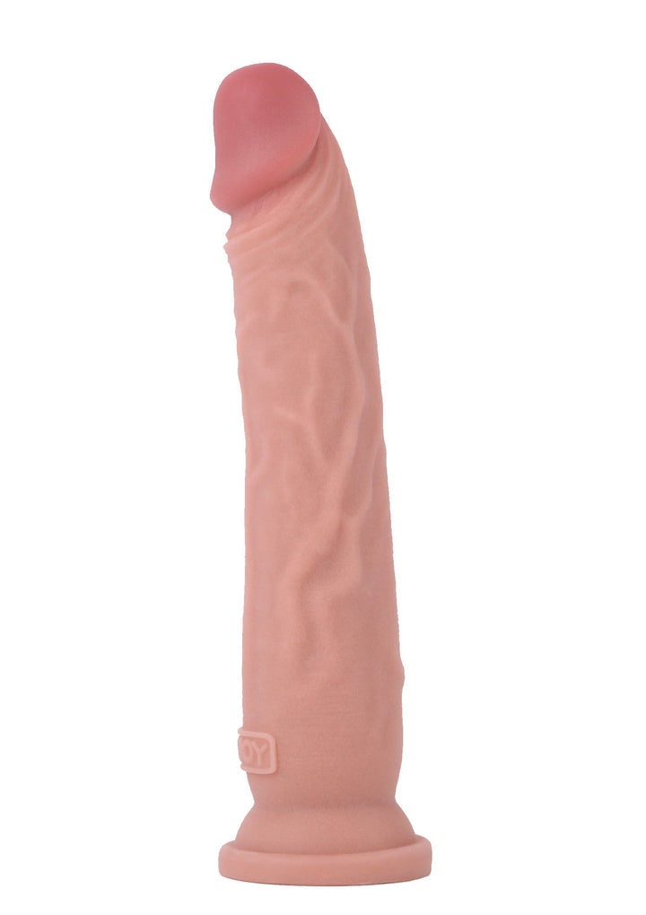 Deluxe Dual Density Dong TPE 25.5 cm - Huidskleur - afbeelding 5