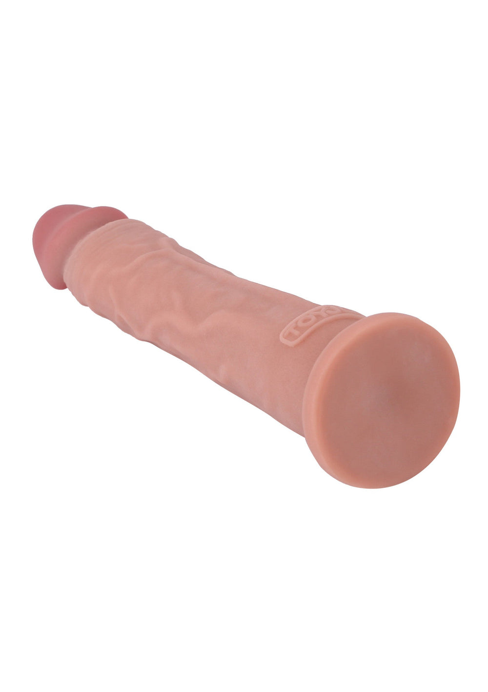Deluxe Dual Density Dong TPE 25.5 cm - Huidskleur - afbeelding 2
