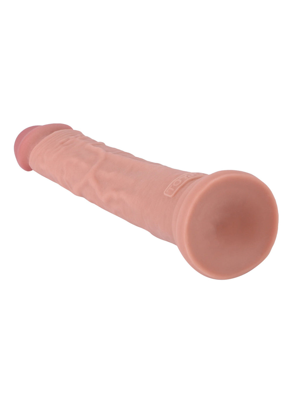 Deluxe Dual Density Dong TPE 33 cm - Huidskleur - afbeelding 2