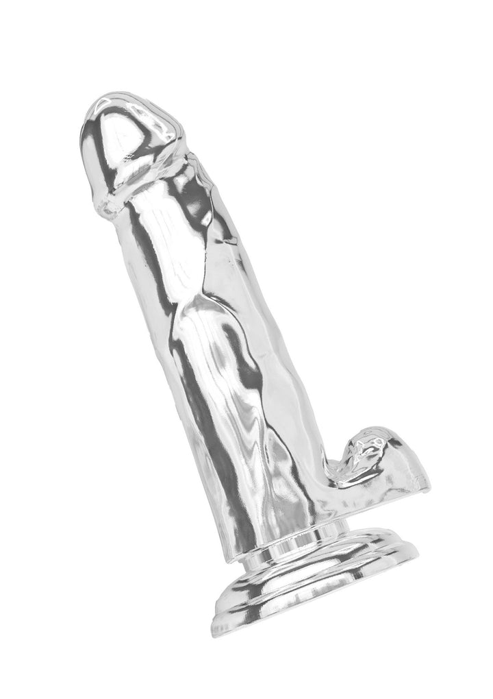 Clear Dildo TPE 18 cm - Transparant - afbeelding 2