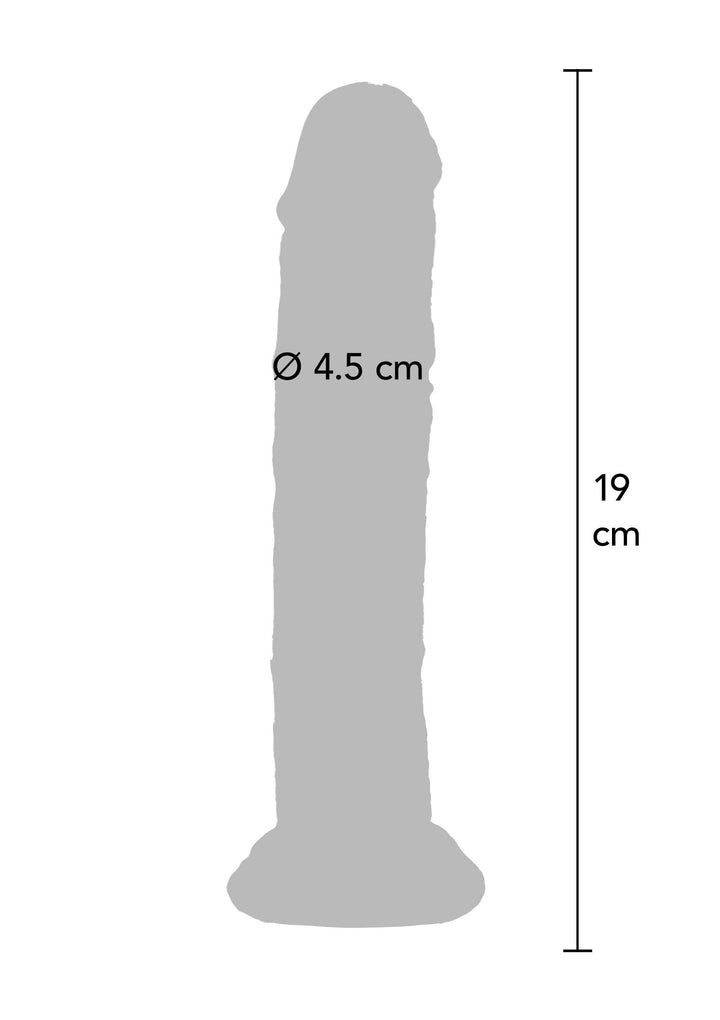 Clear Dong TPE 19 cm - Transparant - afbeelding 4