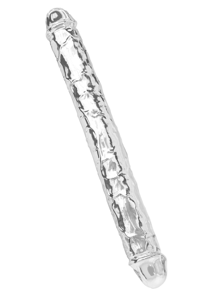 Clear Double Dong TPE 34.5 cm - Transparant - afbeelding 4