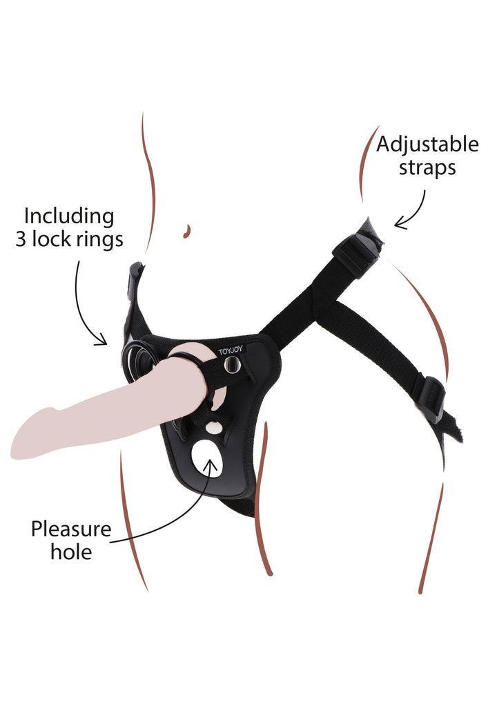 Strap-On Pleasure Hole Harness - Zwart - afbeelding 8