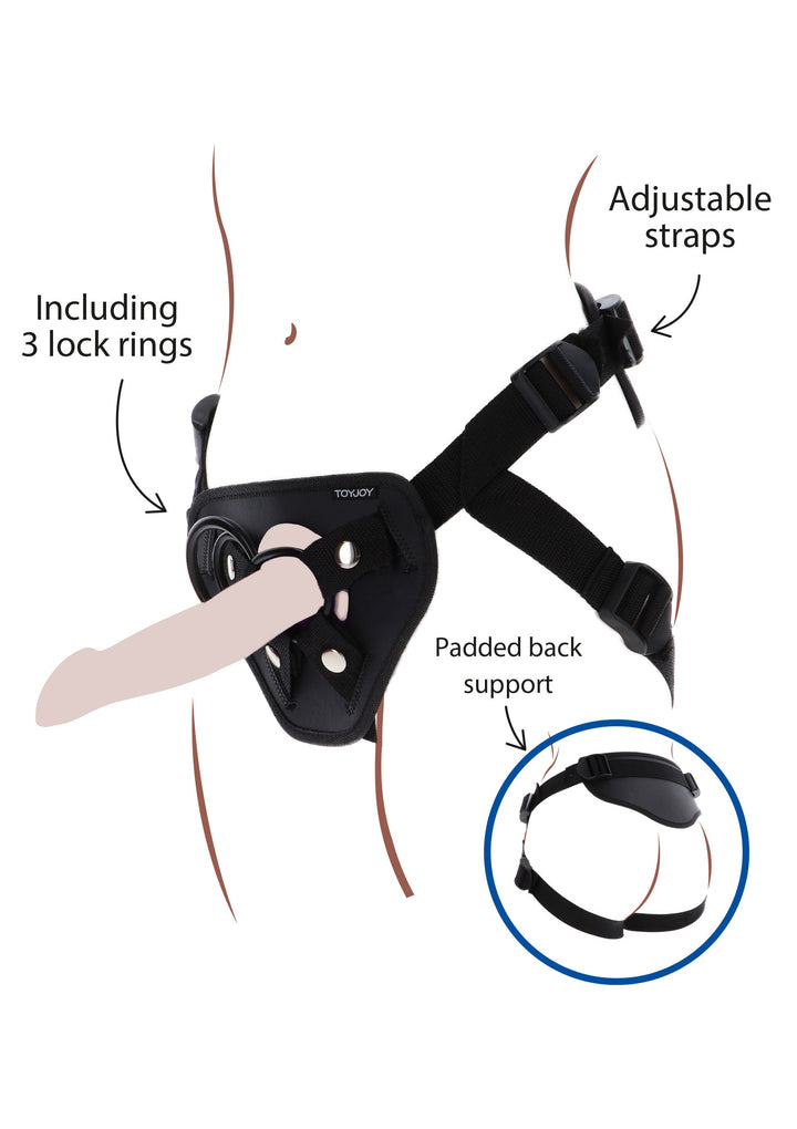Strap-On Full Cover Harness - Zwart - afbeelding 7