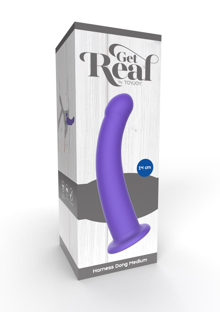 Harness Dong Silicone M - Paars - afbeelding 3