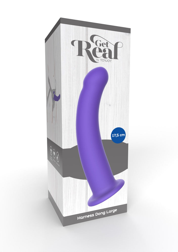 Harness Dong Silicone L - Paars - afbeelding 3