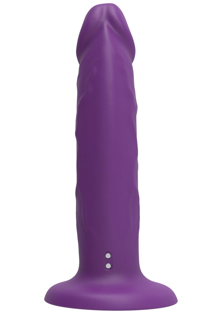 Harness Dong Vibrating Silicone 19.5 cm - Paars - afbeelding 6