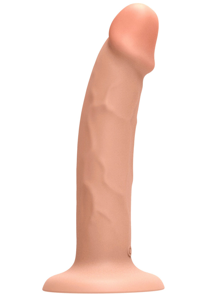 Harness Dong Vibrating Silicone 19.5 cm - Huidskleur - afbeelding 8