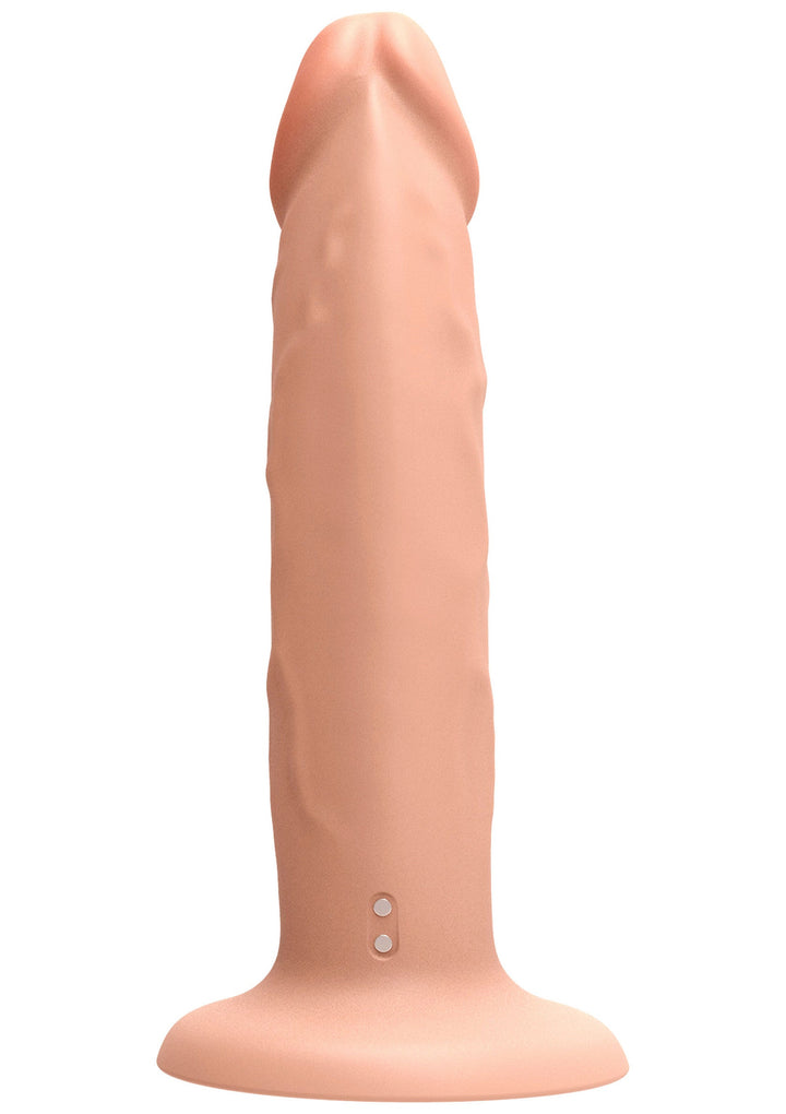Harness Dong Vibrating Silicone 19.5 cm - Huidskleur - afbeelding 13