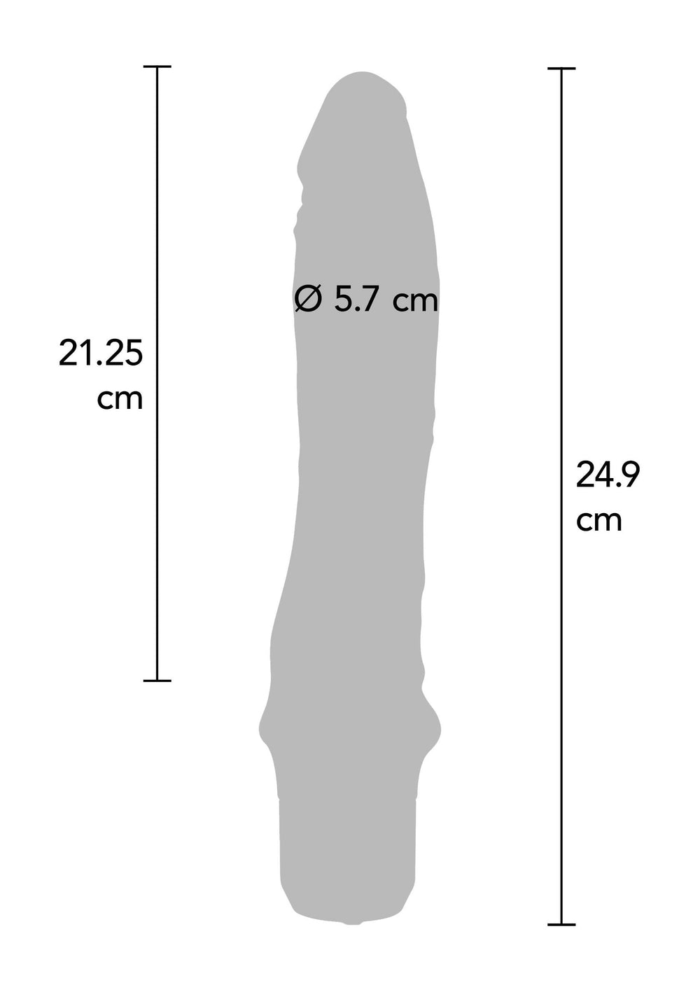 Classic Large Vibrator - Zwart - afbeelding 2