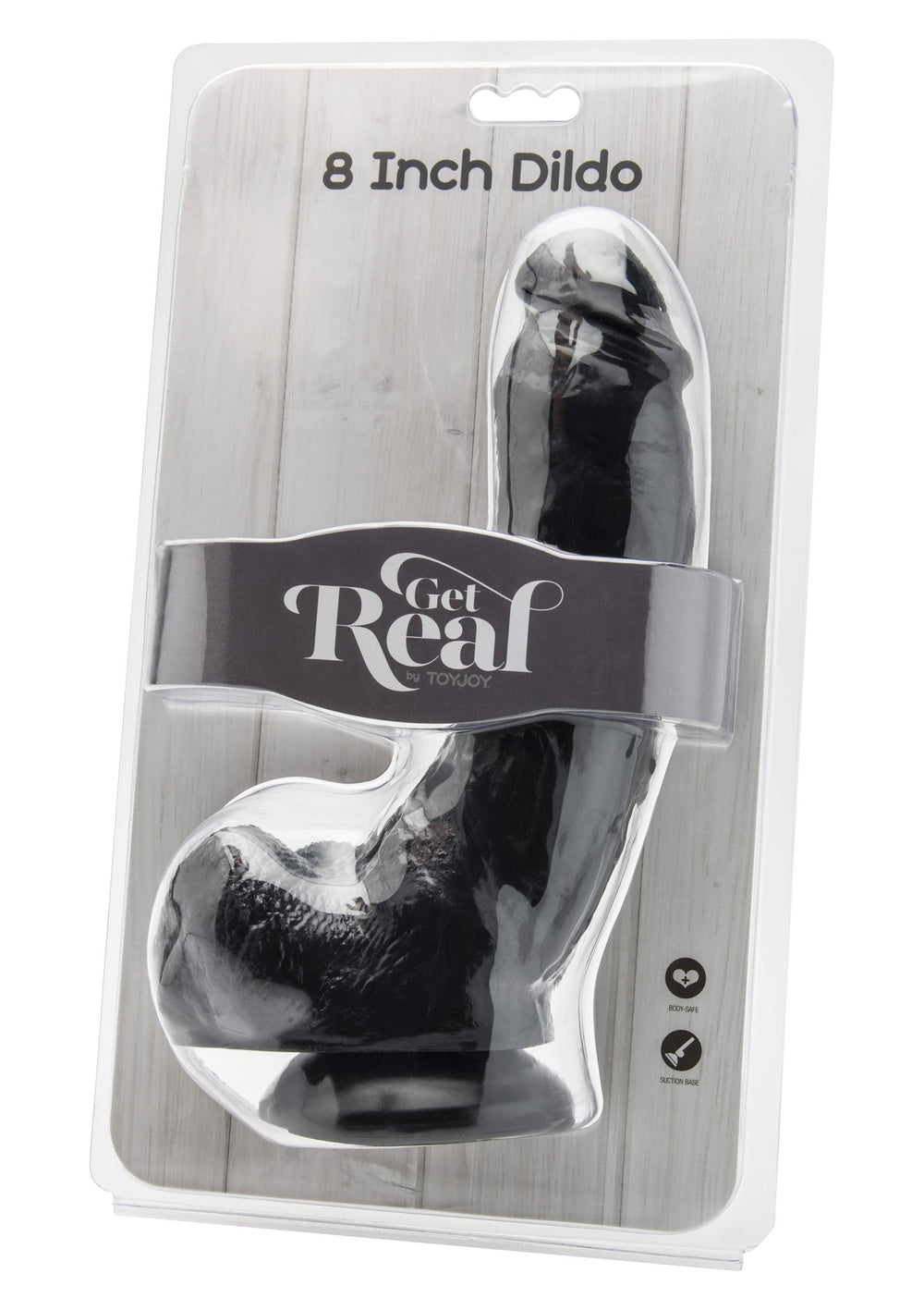 Dildo PVC 20.5 cm - Zwart - afbeelding 2