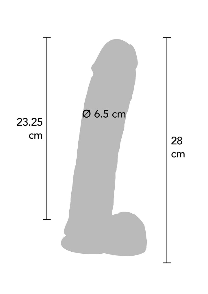 Dildo PVC 28 cm - Huidskleur - afbeelding 5
