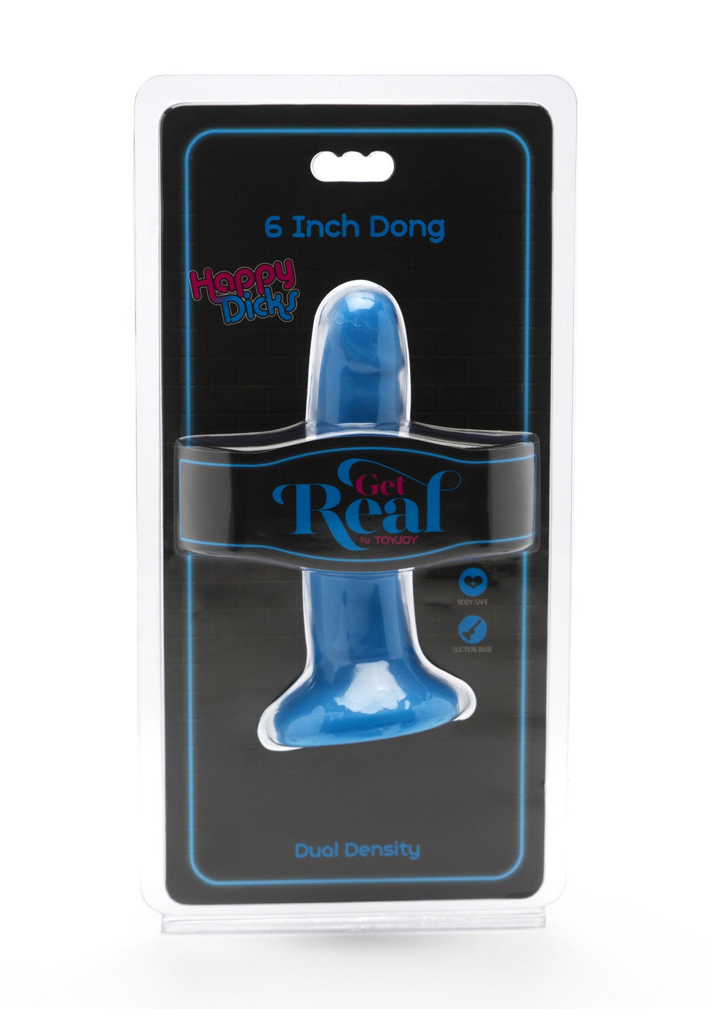 Happy Dicks Dong PVC 15 cm - Blauw - afbeelding 2