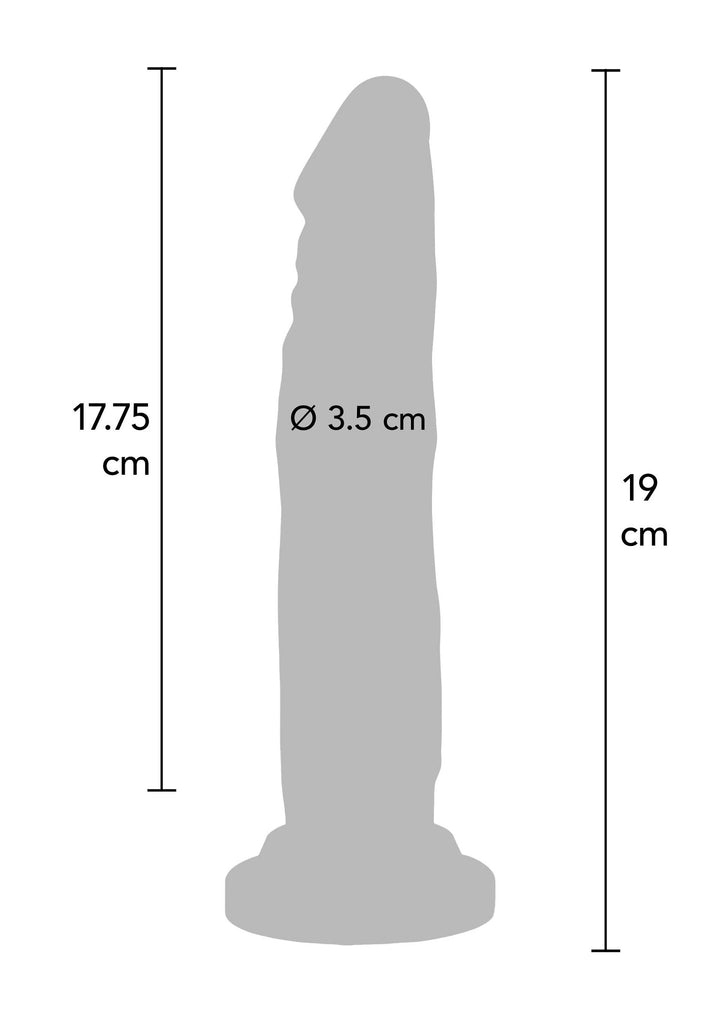 Happy Dicks Dong PVC 19 cm - Blauw - afbeelding 2