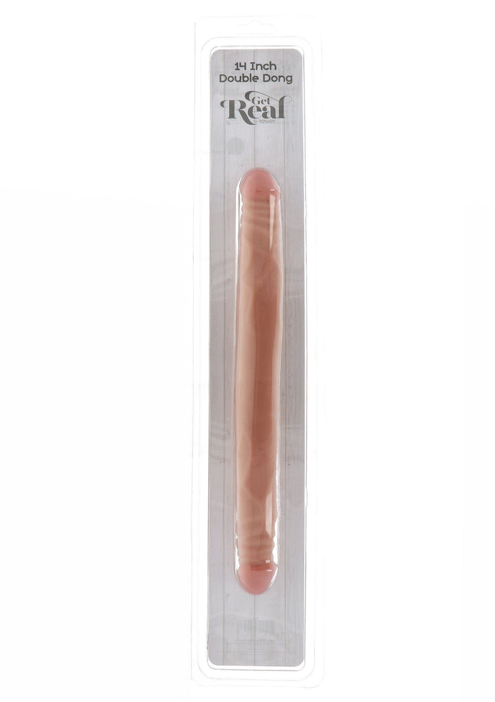 Double Dong PVC 35 cm - Huidskleur - afbeelding 3