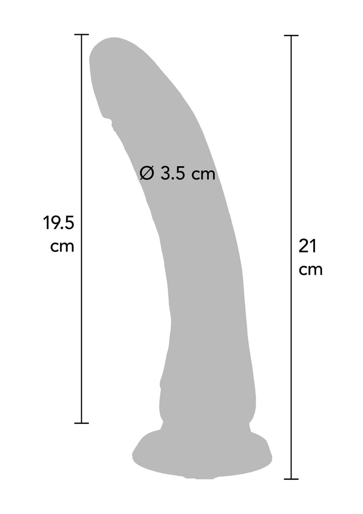 Dong Silicone 21 cm - Huidskleur - afbeelding 2