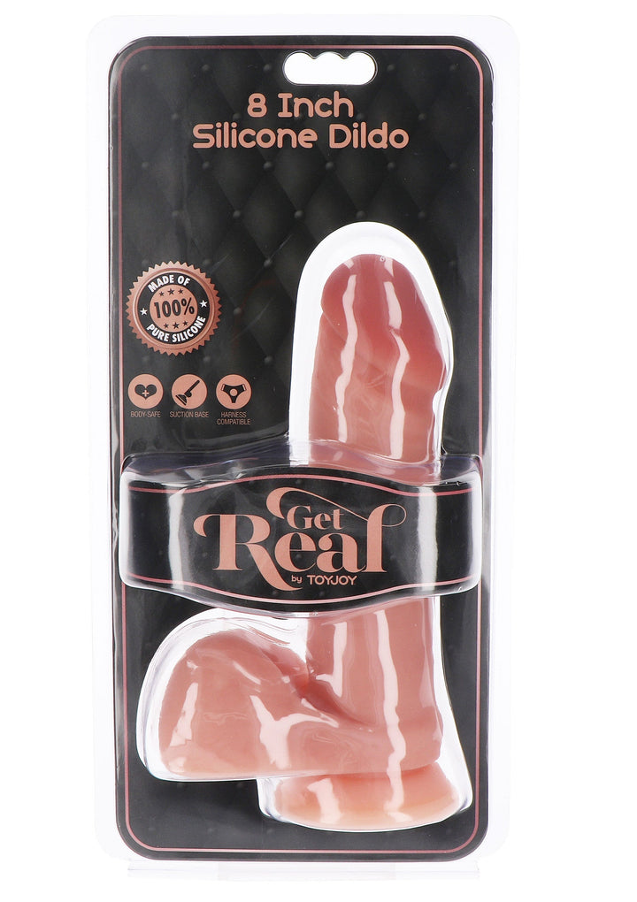 Dildo Silicone 20 cm - Huidskleur - afbeelding 3