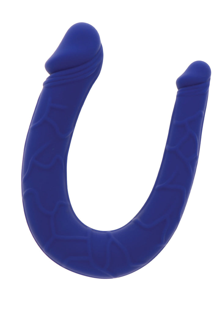 Double Dong Realistic Mini Silicone - Blauw - afbeelding 6
