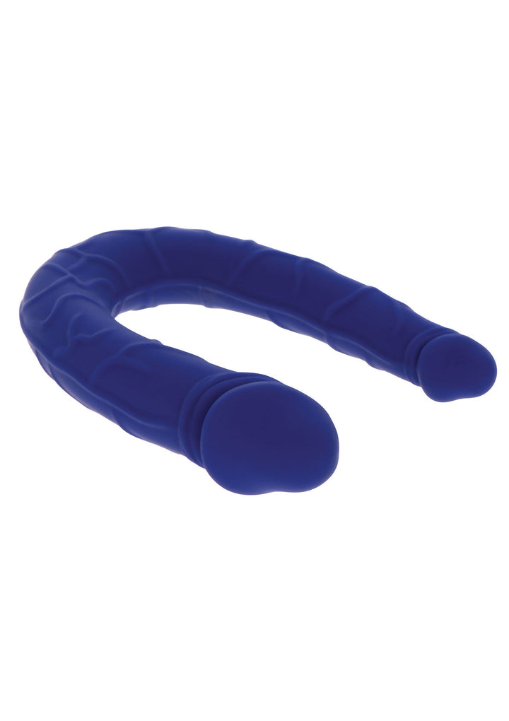 Double Dong Realistic Mini Silicone - Blauw - afbeelding 7