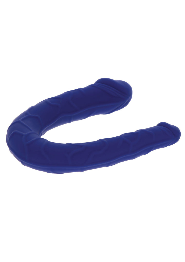 Double Dong Realistic Mini Silicone - Blauw - afbeelding 9