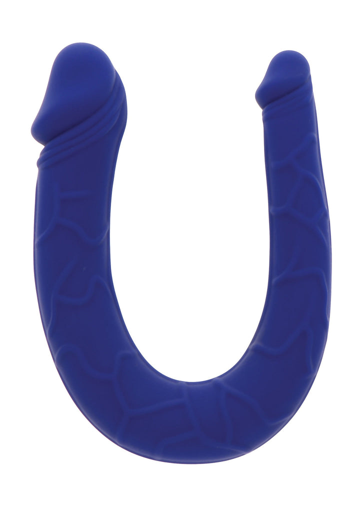 Double Dong Realistic Mini Silicone - Blauw - afbeelding 3