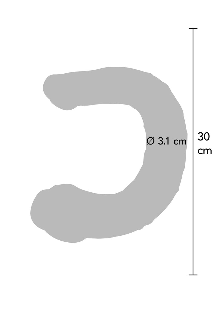 Double Dong Realistic Mini Silicone - Blauw - afbeelding 5