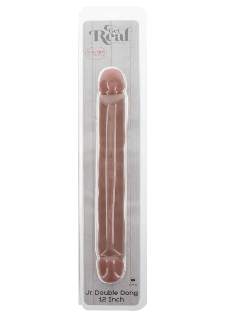 Double Dong PVC 32 cm - Huidskleur - afbeelding 3