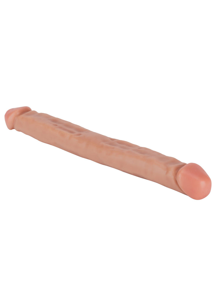 Double Dong PVC 45 cm - Huidskleur - afbeelding 2