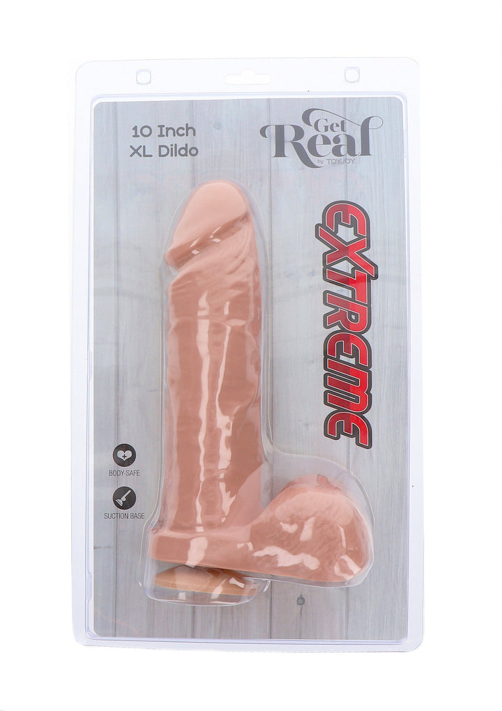Extreme XL Dildo PVC 25.5 cm - Huidskleur - afbeelding 3