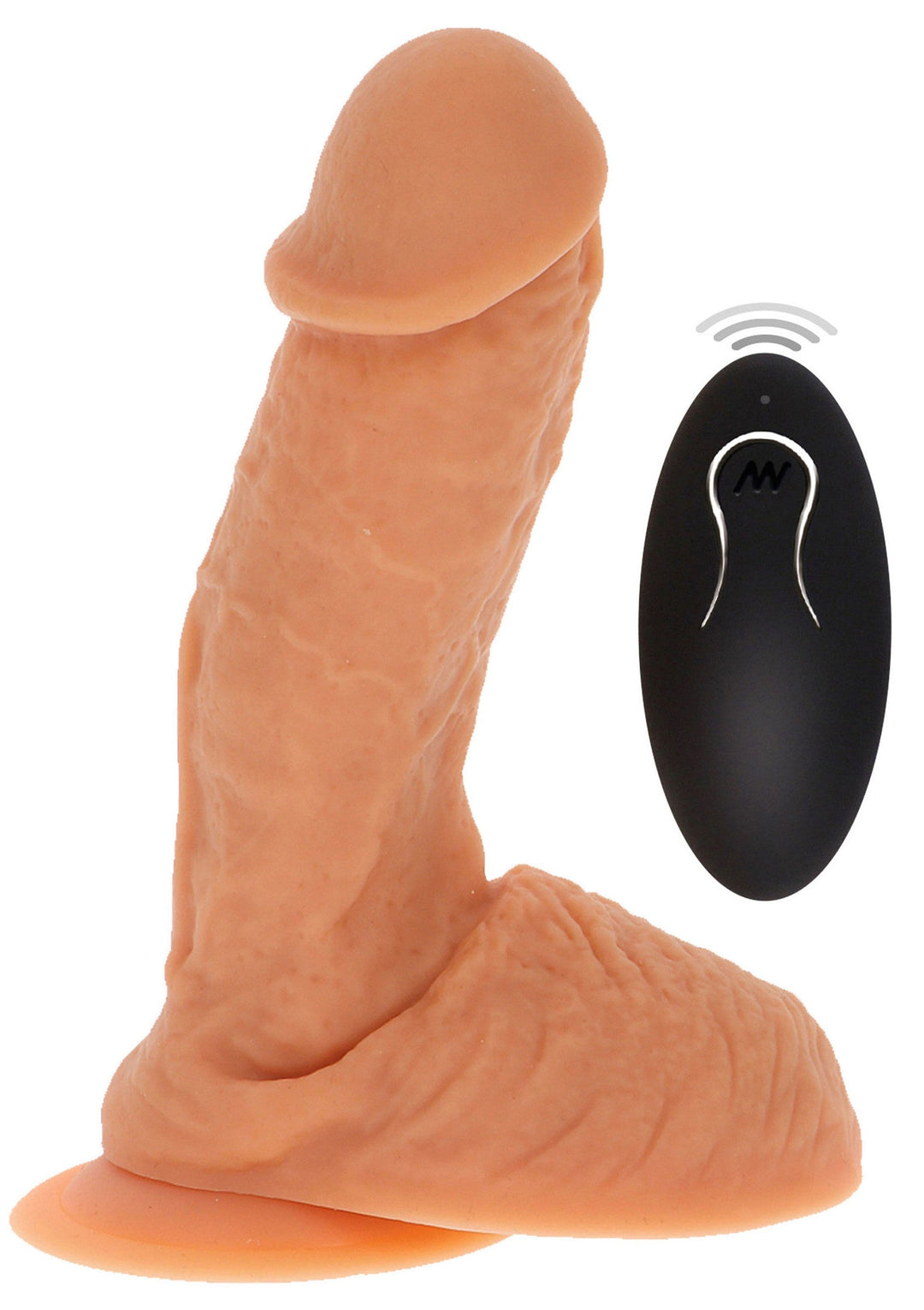 Naked Vibrating Dildo Silicone 17 cm - productafbeelding 1