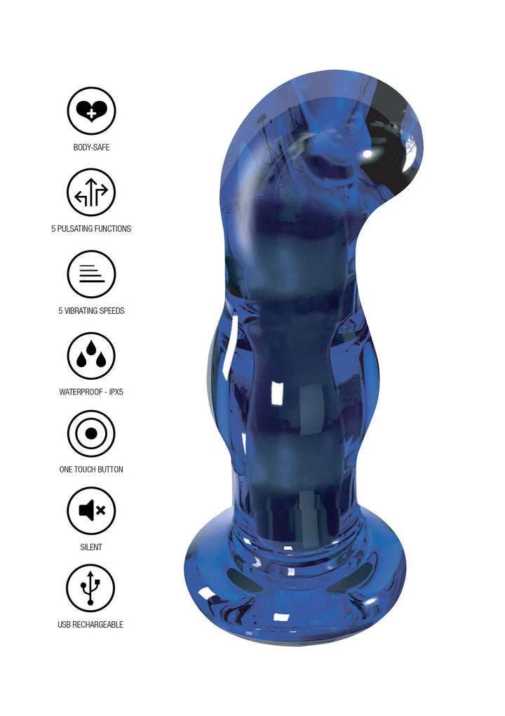 Gleaming vibrerende glas Plug | Buttplug - ToyJoy | SIN&LACE