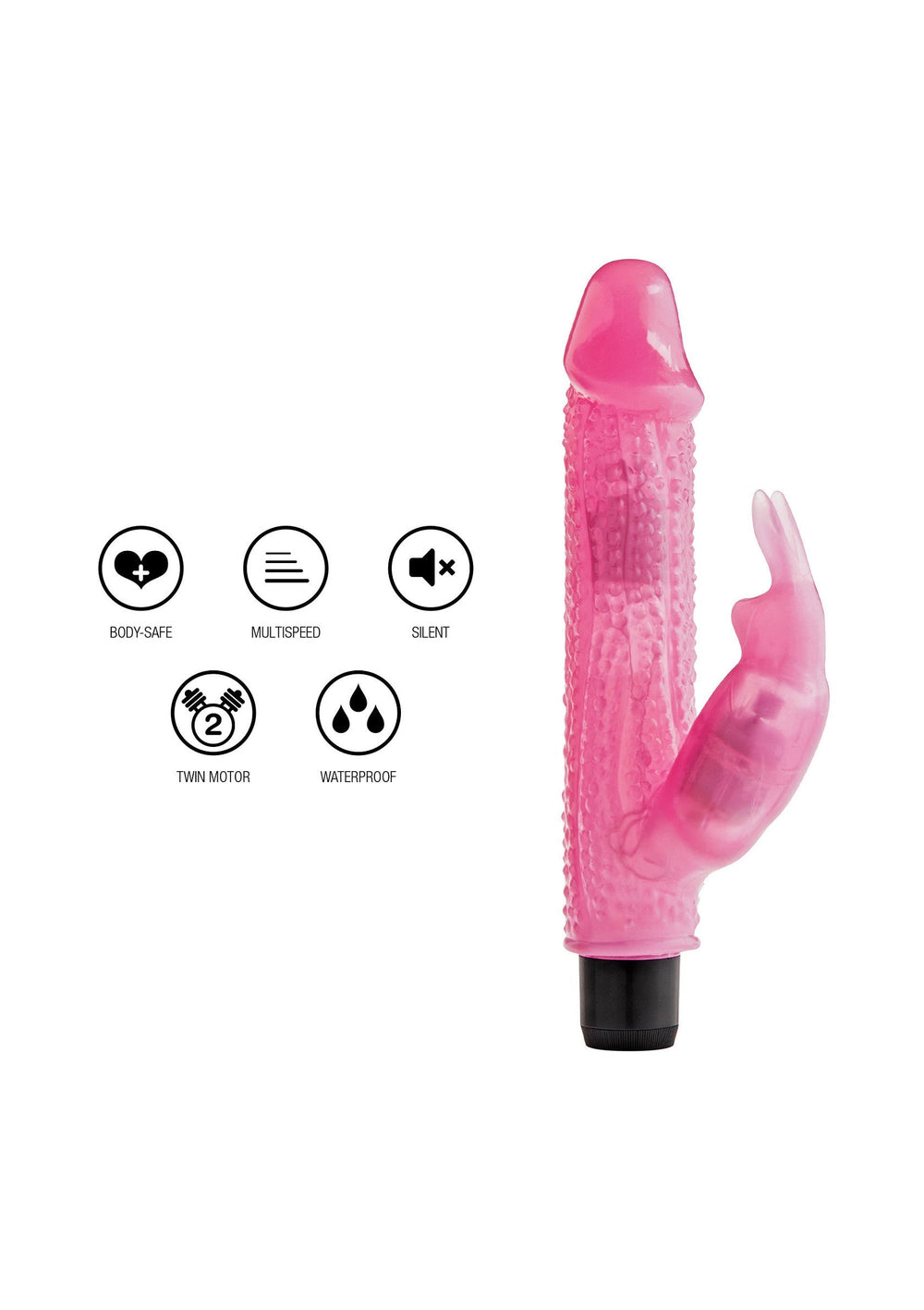 ToyJoy Knobbly Wobbly | Rabbit vibrator - ToyJoy | SIN&LACE