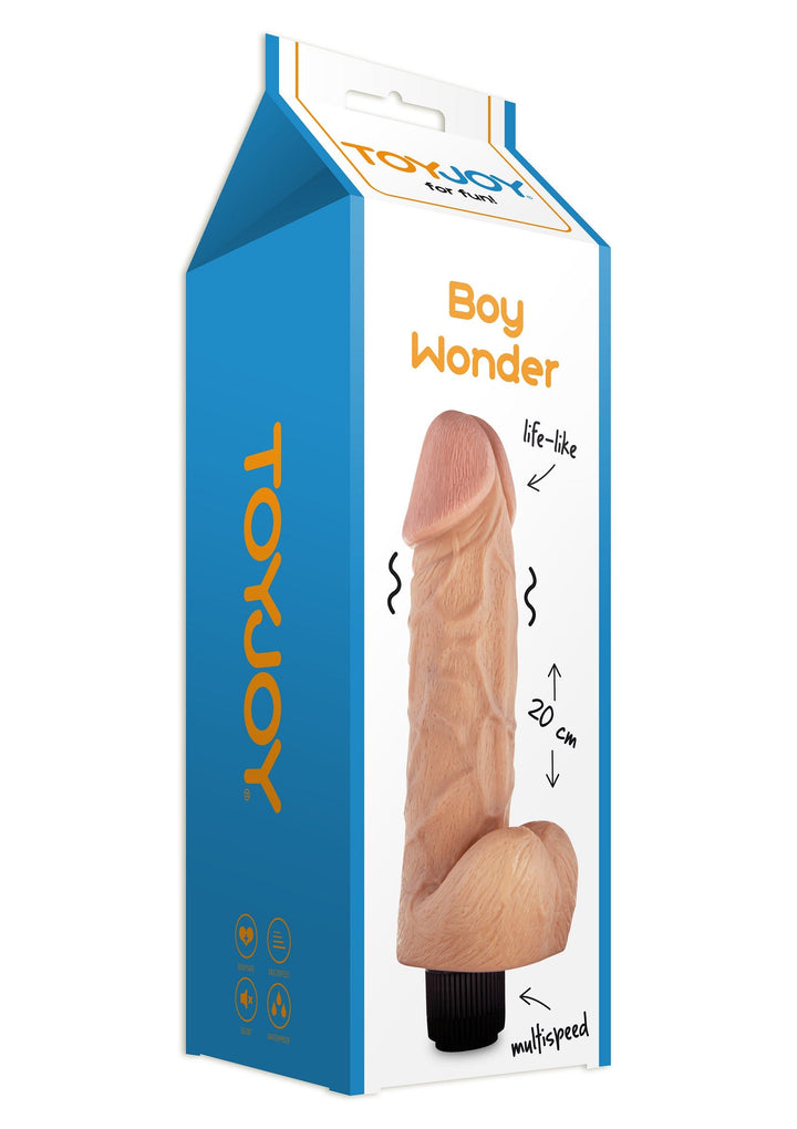 Boy Wonder Vibrating Dong 20 cm - Huidskleur - afbeelding 3