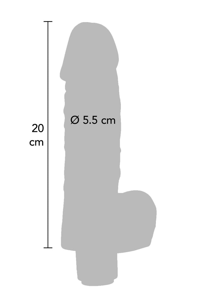 Boy Wonder Vibrating Dong 20 cm - Huidskleur - afbeelding 2