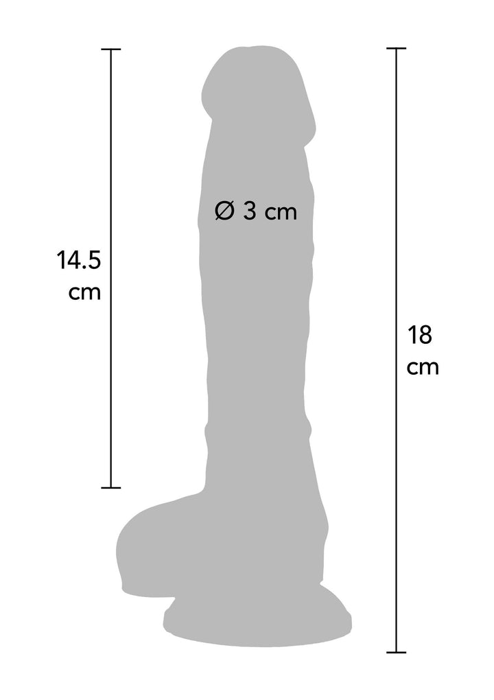 Rainbow Lover Dildo 18 cm - Rainbow - afbeelding 2